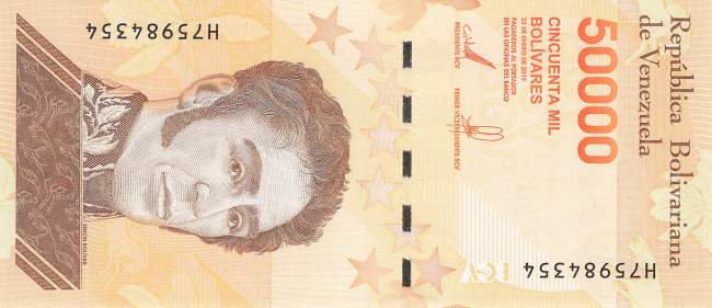 50000 Bolivares 2019